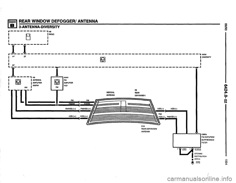 BMW 850csi 1994 E31 Electrical Troubleshooting Manual 