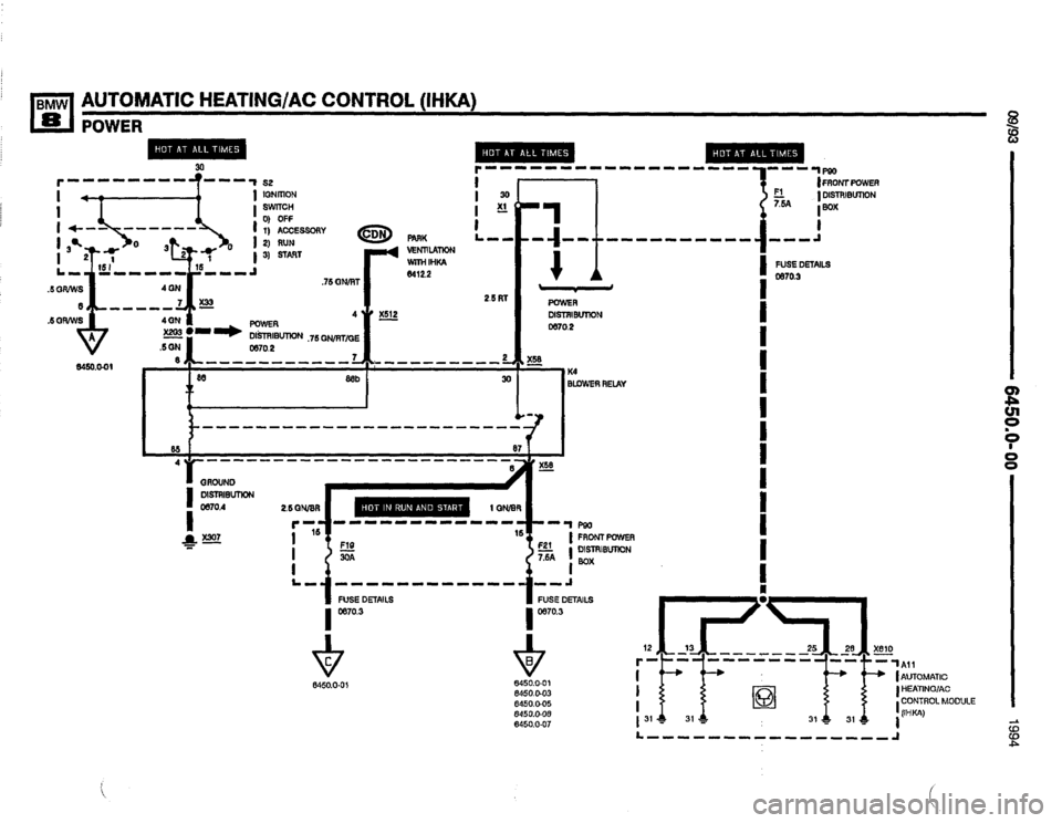 BMW 850csi 1994 E31 Electrical Troubleshooting Manual 