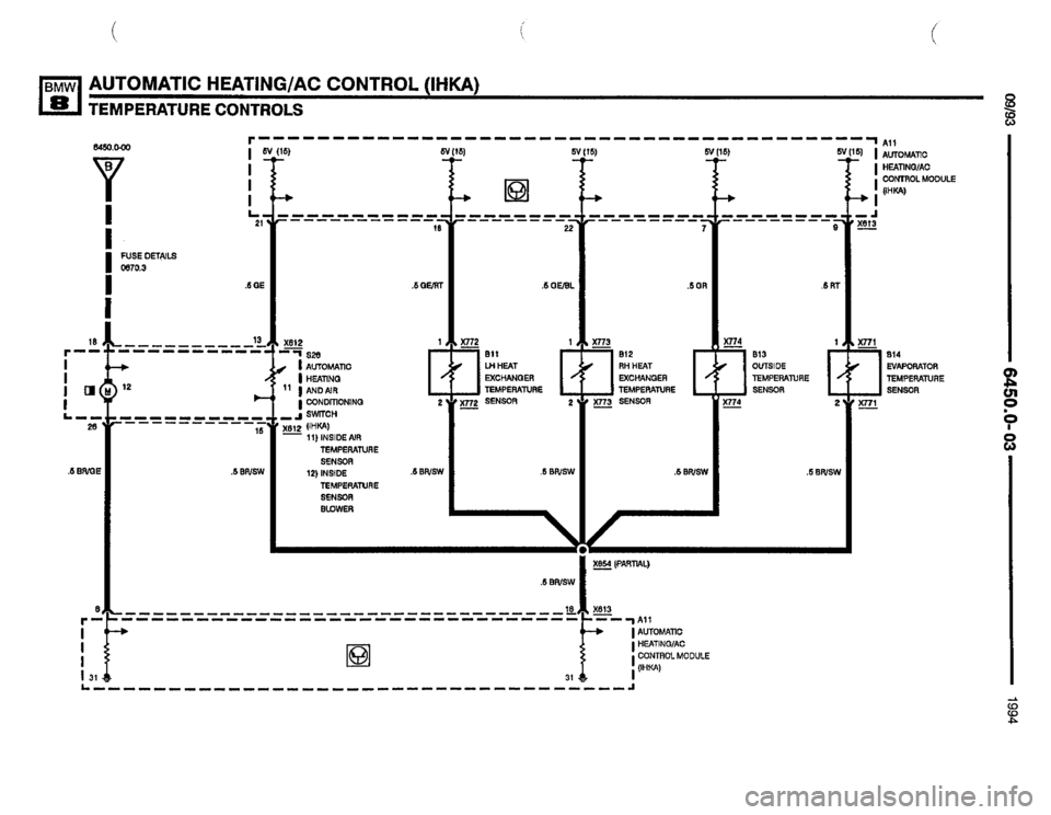 BMW 850csi 1994 E31 Electrical Troubleshooting Manual 