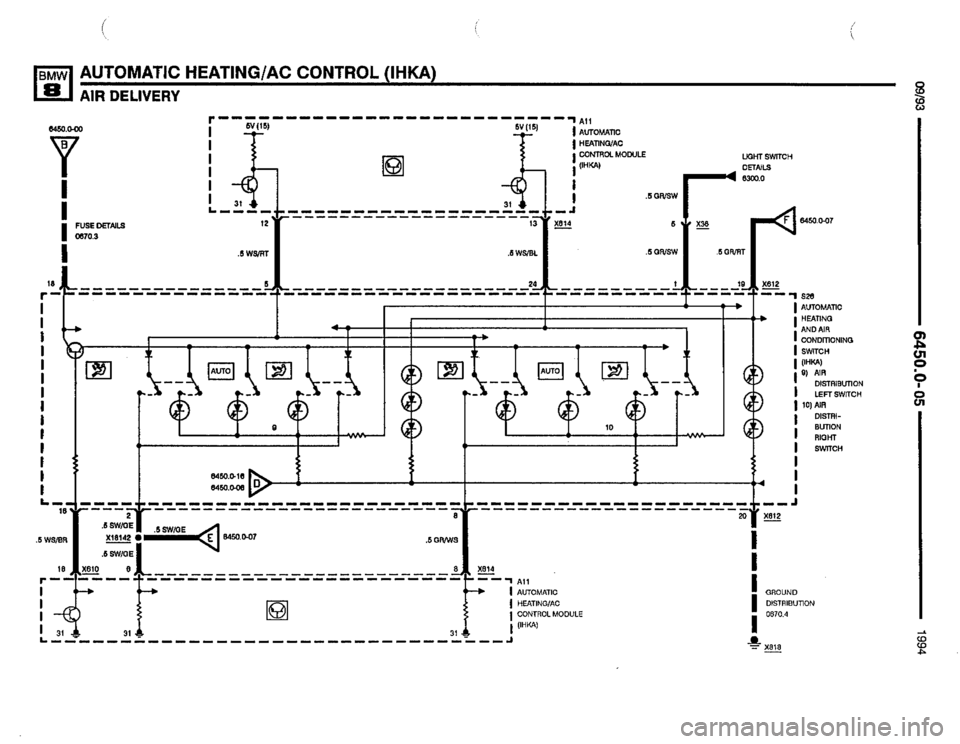 BMW 850csi 1994 E31 Electrical Troubleshooting Manual 