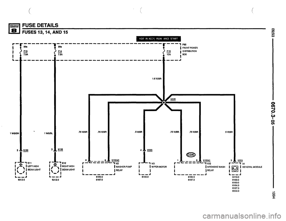 BMW 850csi 1994 E31 Electrical Troubleshooting Manual 