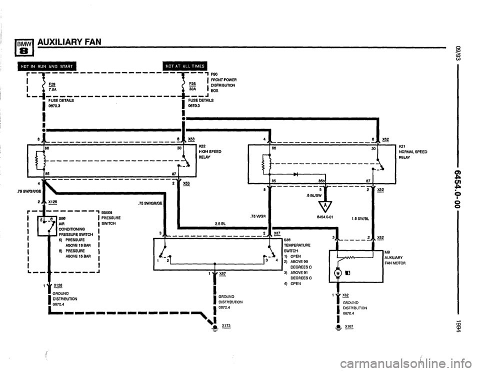 BMW 850csi 1994 E31 Electrical Troubleshooting Manual 