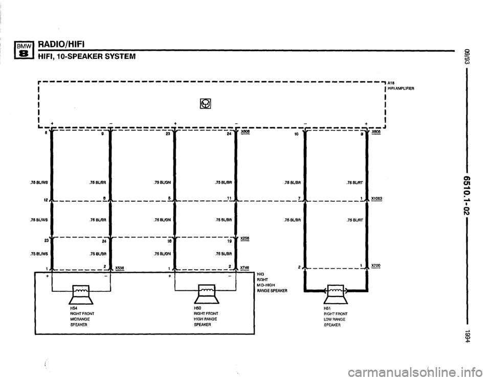 BMW 850csi 1994 E31 Electrical Troubleshooting Manual 
