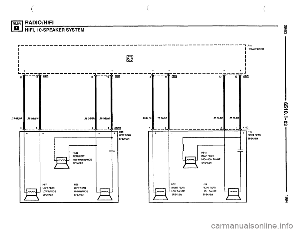 BMW 850csi 1994 E31 Electrical Troubleshooting Manual 