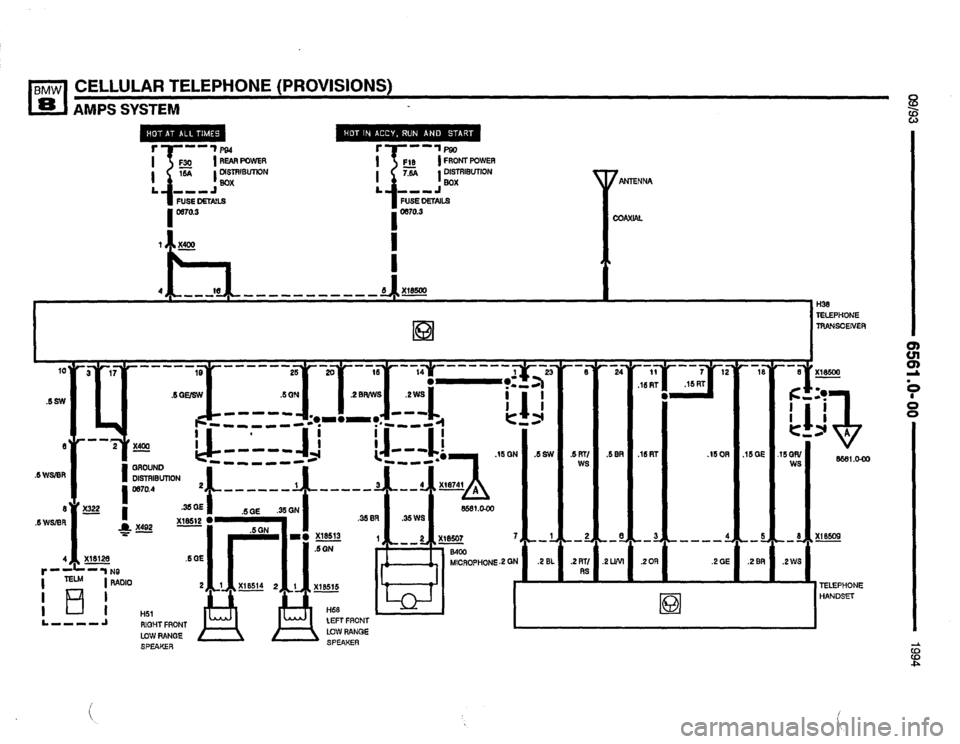 BMW 850csi 1994 E31 Electrical Troubleshooting Manual 