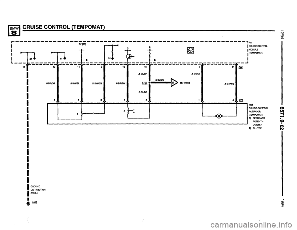 BMW 850csi 1994 E31 Electrical Troubleshooting Manual 