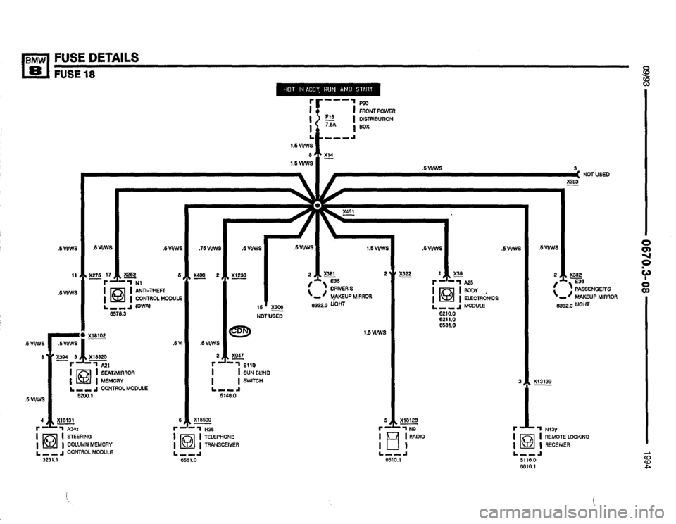 BMW 850csi 1994 E31 Electrical Troubleshooting Manual 
