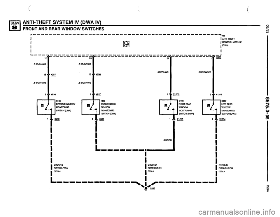 BMW 850csi 1994 E31 Electrical Troubleshooting Manual 