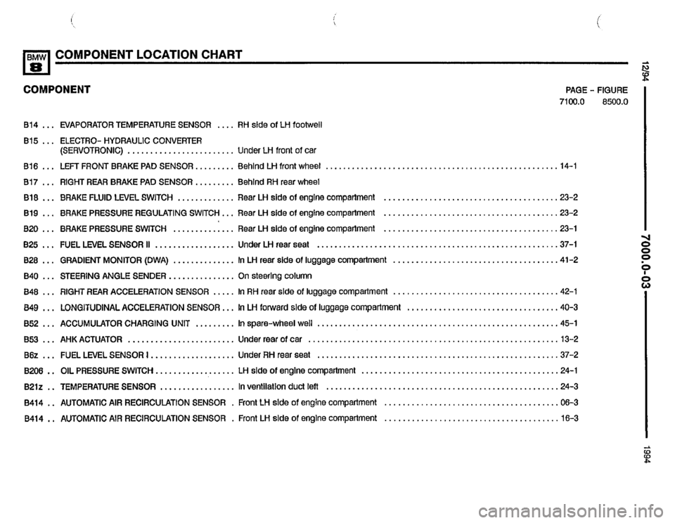 BMW 850csi 1994 E31 Electrical Troubleshooting Manual 