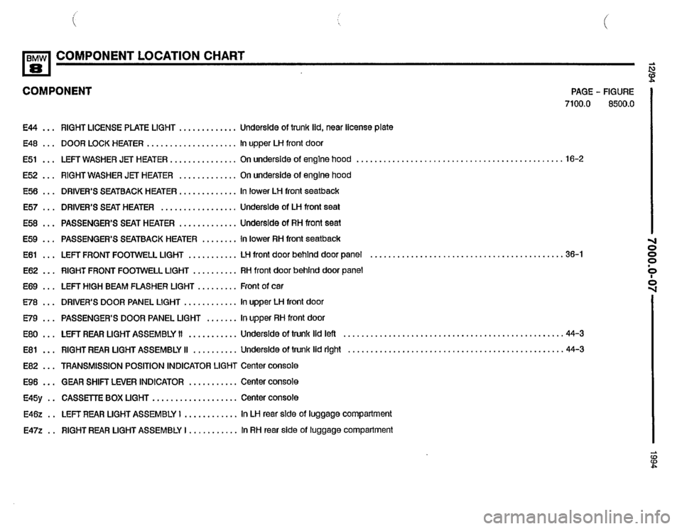 BMW 850csi 1994 E31 Electrical Troubleshooting Manual 