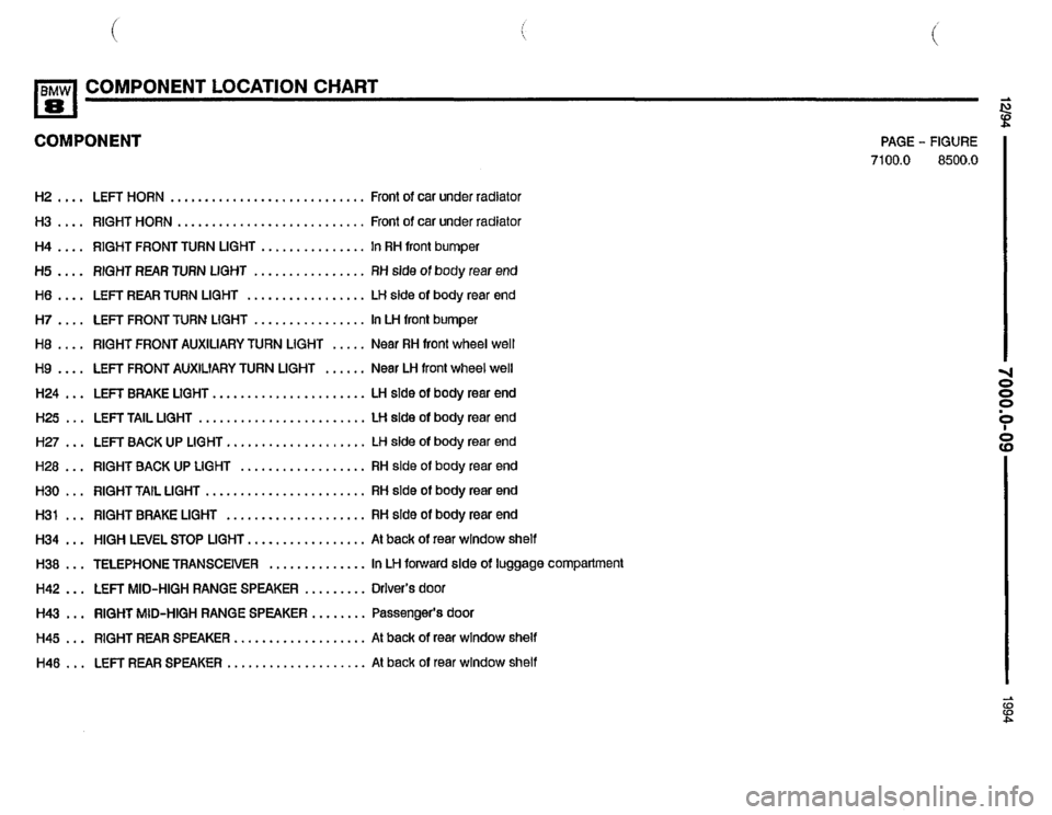 BMW 850csi 1994 E31 Electrical Troubleshooting Manual 