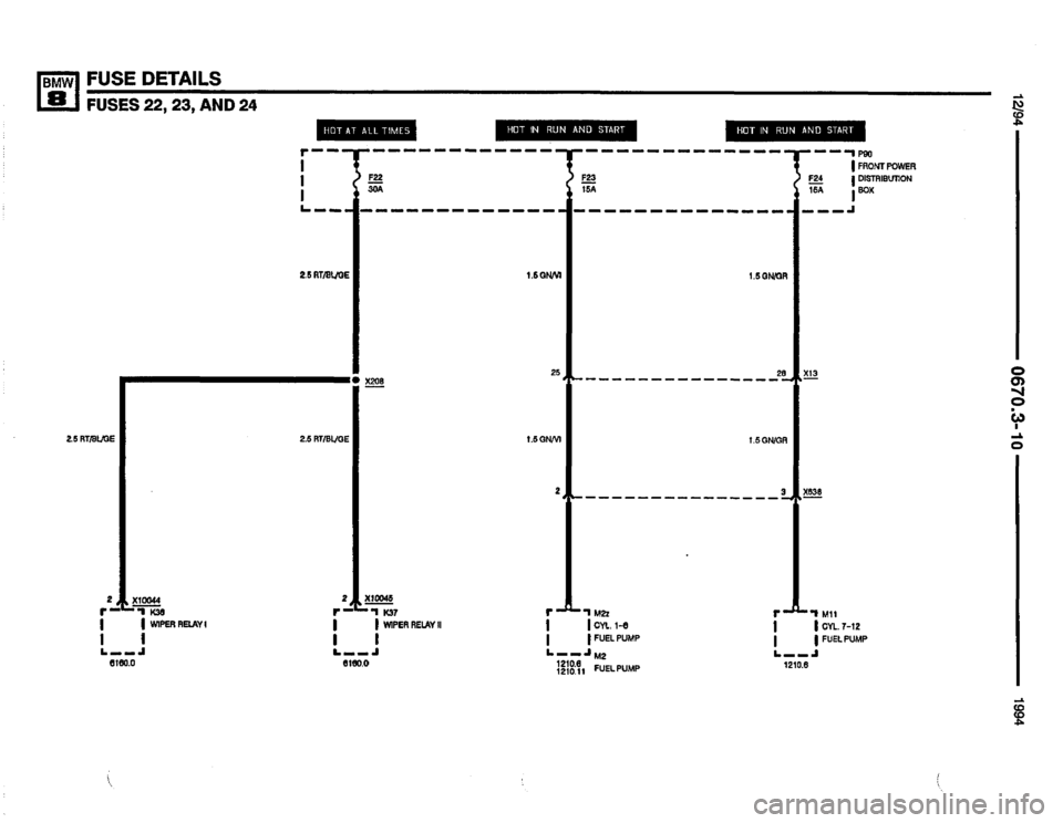 BMW 850csi 1994 E31 Electrical Troubleshooting Manual 