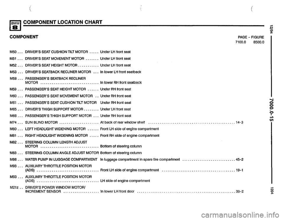 BMW 850csi 1994 E31 Electrical Troubleshooting Manual 