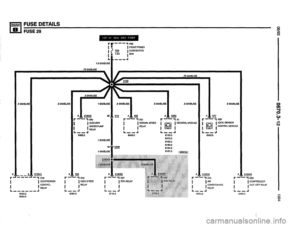 BMW 850csi 1994 E31 Electrical Troubleshooting Manual 