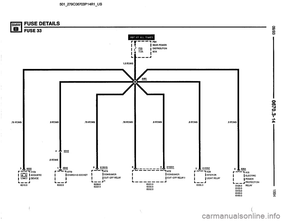 BMW 850csi 1994 E31 Electrical Troubleshooting Manual 