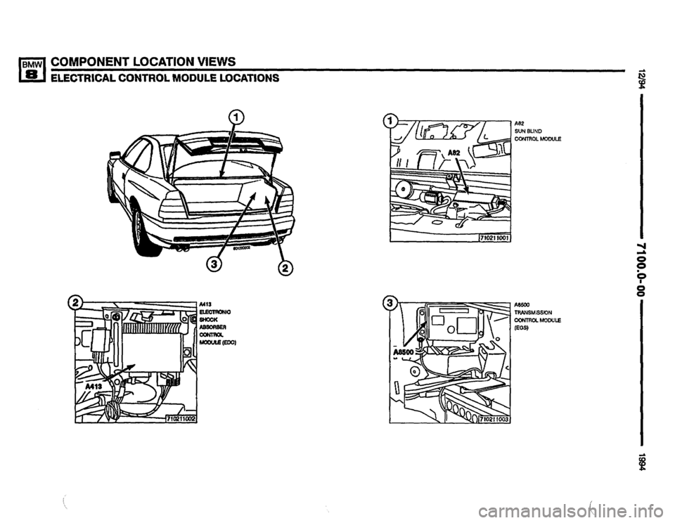 BMW 850csi 1994 E31 Electrical Troubleshooting Manual 
