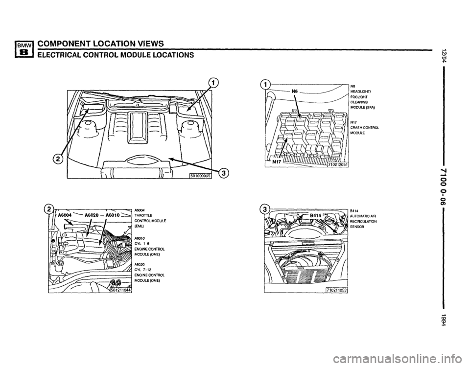 BMW 850csi 1994 E31 Electrical Troubleshooting Manual 