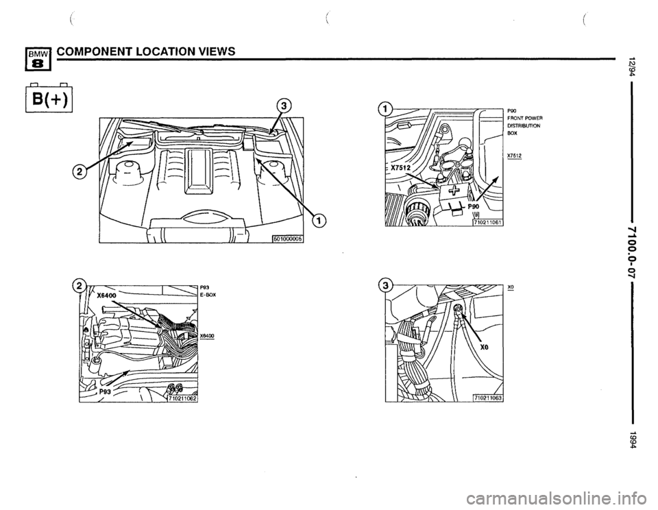 BMW 850csi 1994 E31 Electrical Troubleshooting Manual 