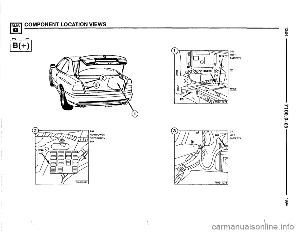 BMW 850csi 1994 E31 Electrical Troubleshooting Manual 