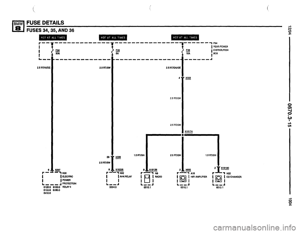 BMW 850csi 1994 E31 Electrical Troubleshooting Manual 