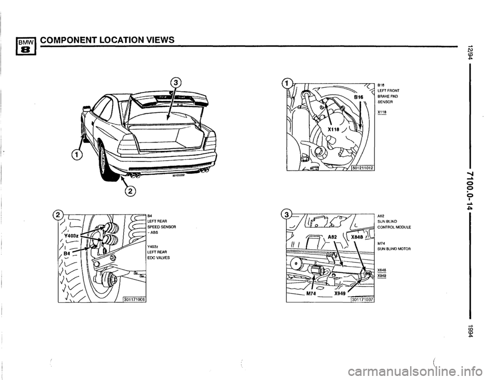BMW 850csi 1994 E31 Electrical Troubleshooting Manual 