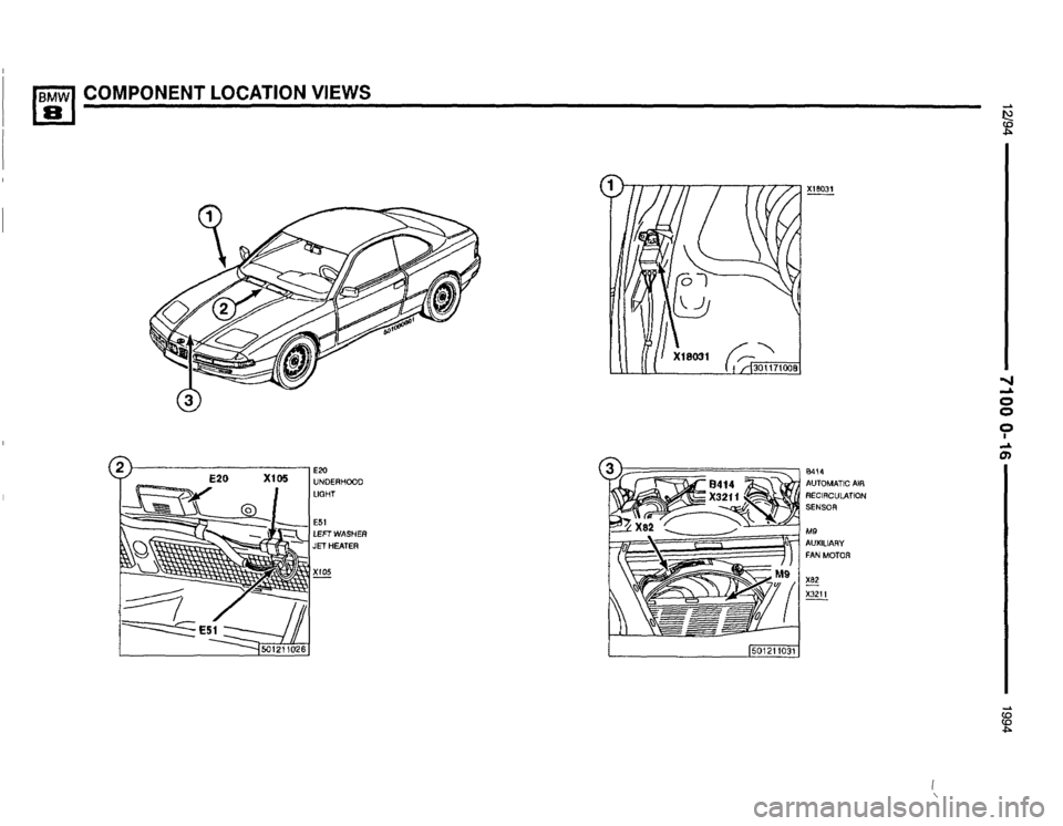 BMW 850csi 1994 E31 Electrical Troubleshooting Manual 