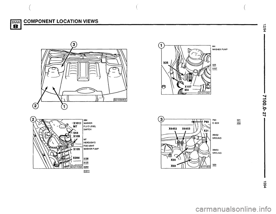 BMW 850csi 1994 E31 Electrical Troubleshooting Manual 