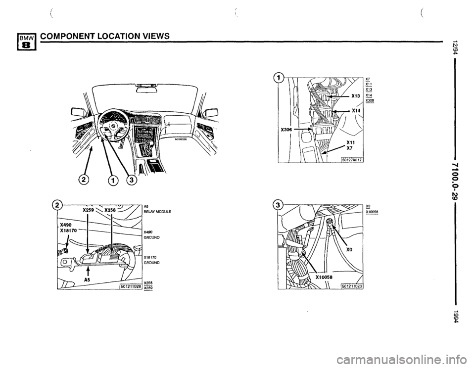 BMW 850csi 1994 E31 Electrical Troubleshooting Manual 