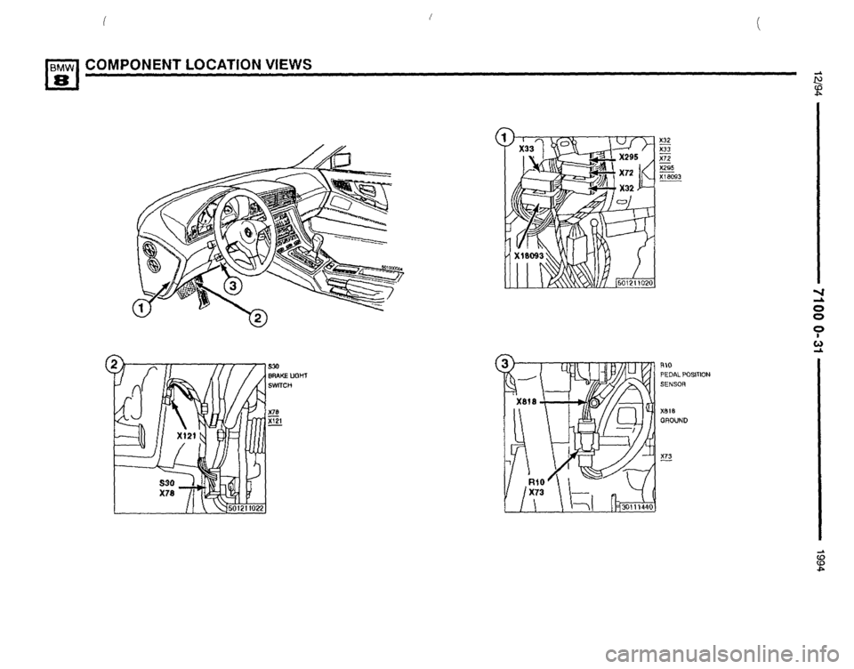 BMW 850csi 1994 E31 Electrical Troubleshooting Manual 