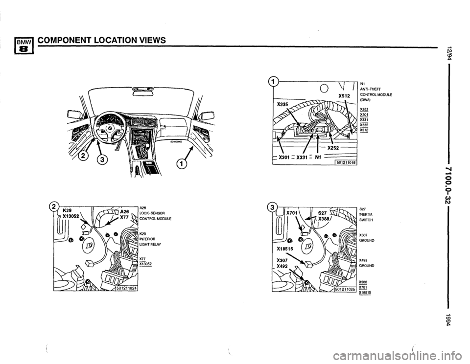 BMW 850csi 1994 E31 Electrical Troubleshooting Manual 