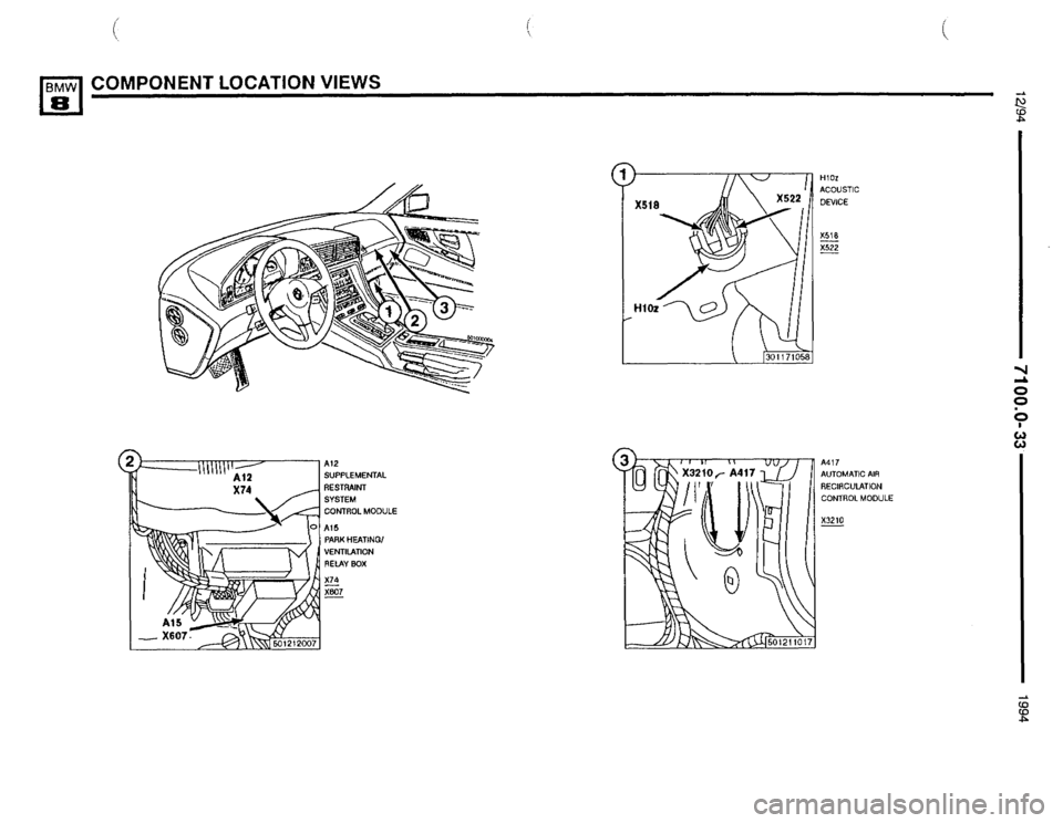 BMW 850csi 1994 E31 Electrical Troubleshooting Manual 