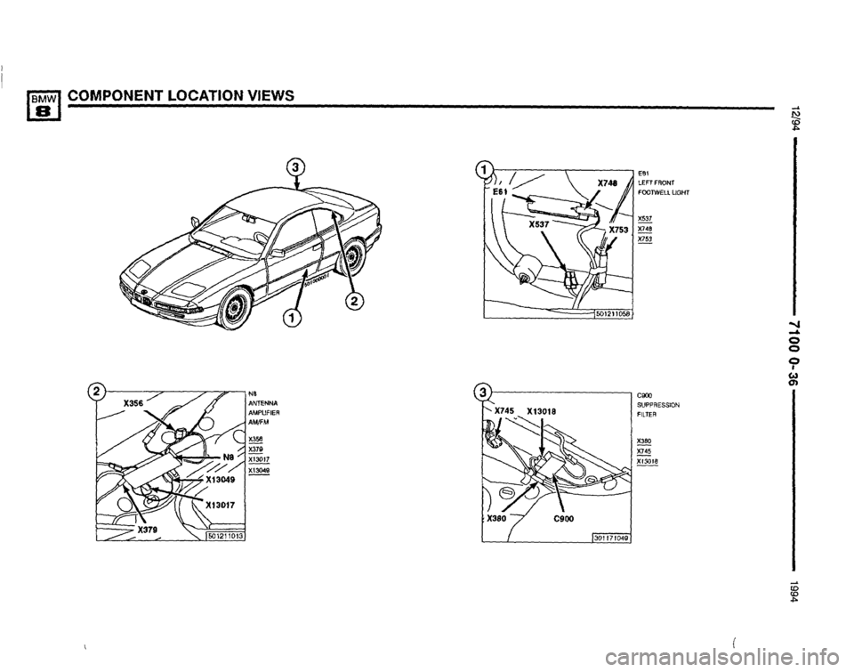 BMW 850csi 1994 E31 Electrical Troubleshooting Manual 