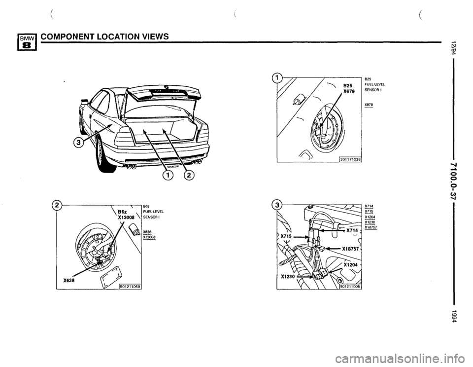BMW 850csi 1994 E31 Electrical Troubleshooting Manual 