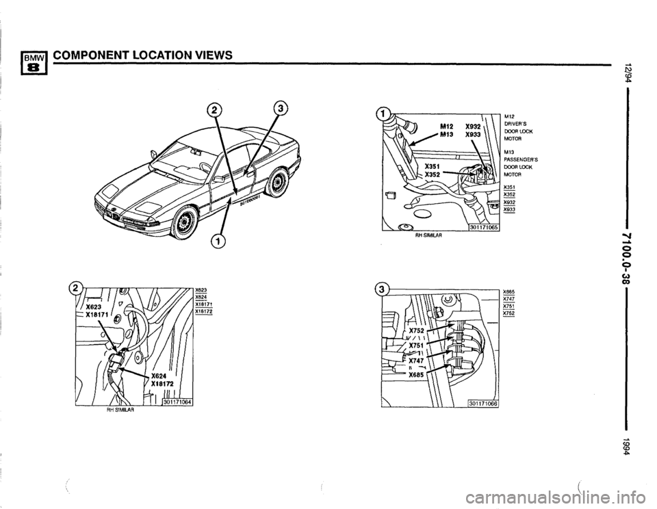 BMW 850csi 1994 E31 Electrical Troubleshooting Manual 