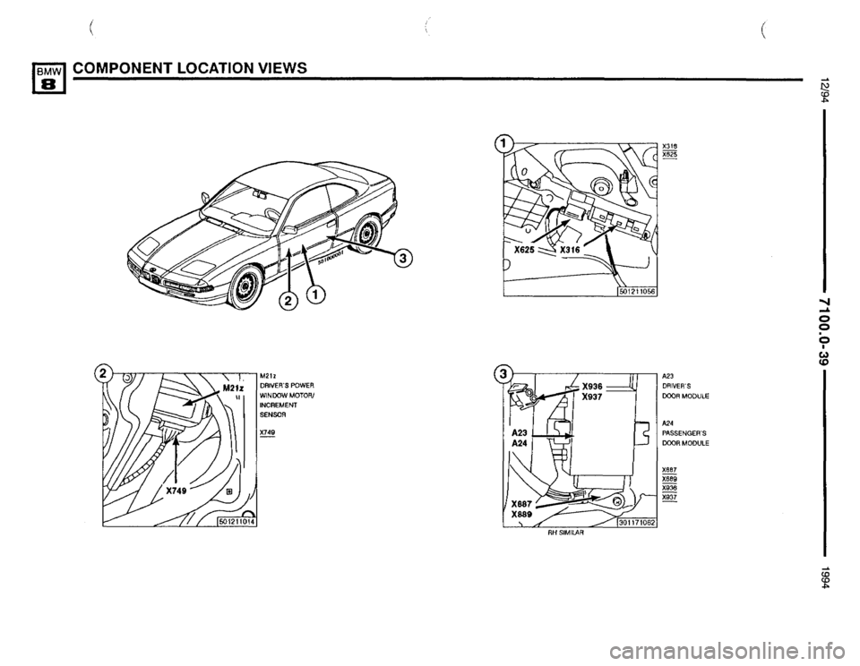 BMW 850csi 1994 E31 Electrical Troubleshooting Manual 