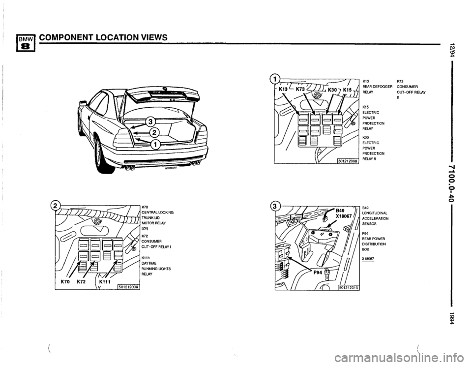 BMW 850csi 1994 E31 Electrical Troubleshooting Manual 