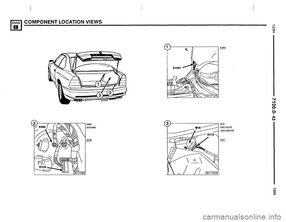 BMW 850csi 1994 E31 Electrical Troubleshooting Manual 