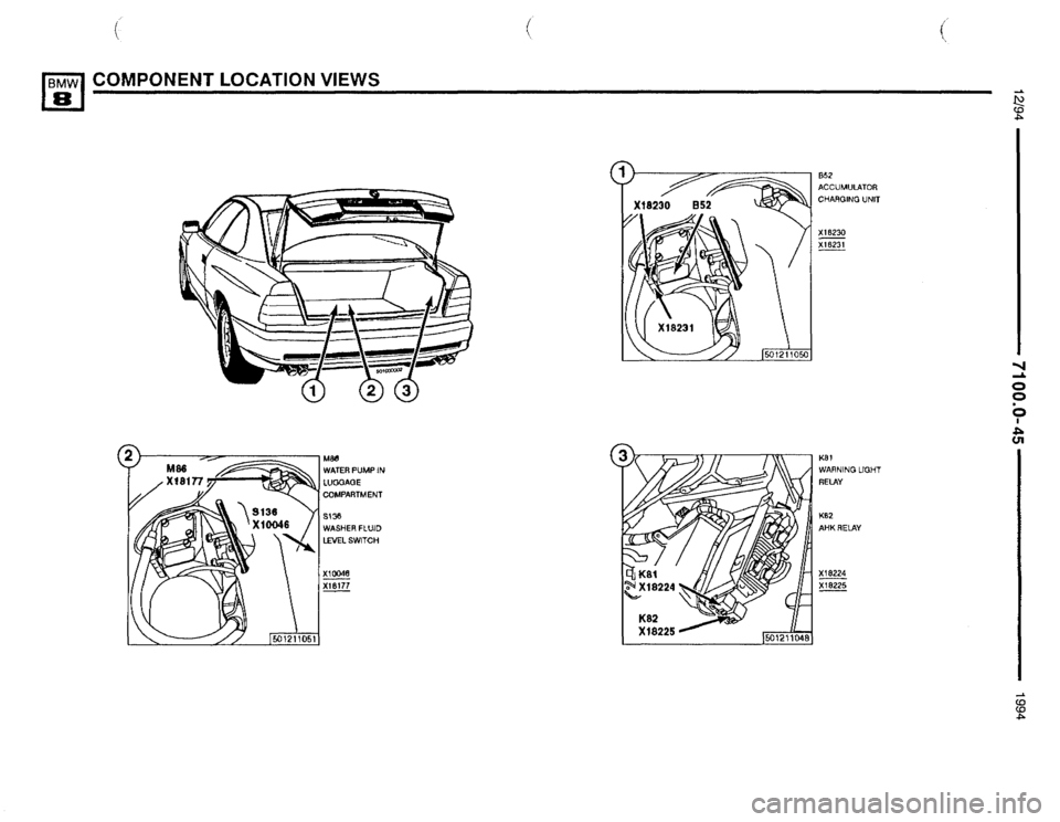 BMW 850csi 1994 E31 Electrical Troubleshooting Manual 