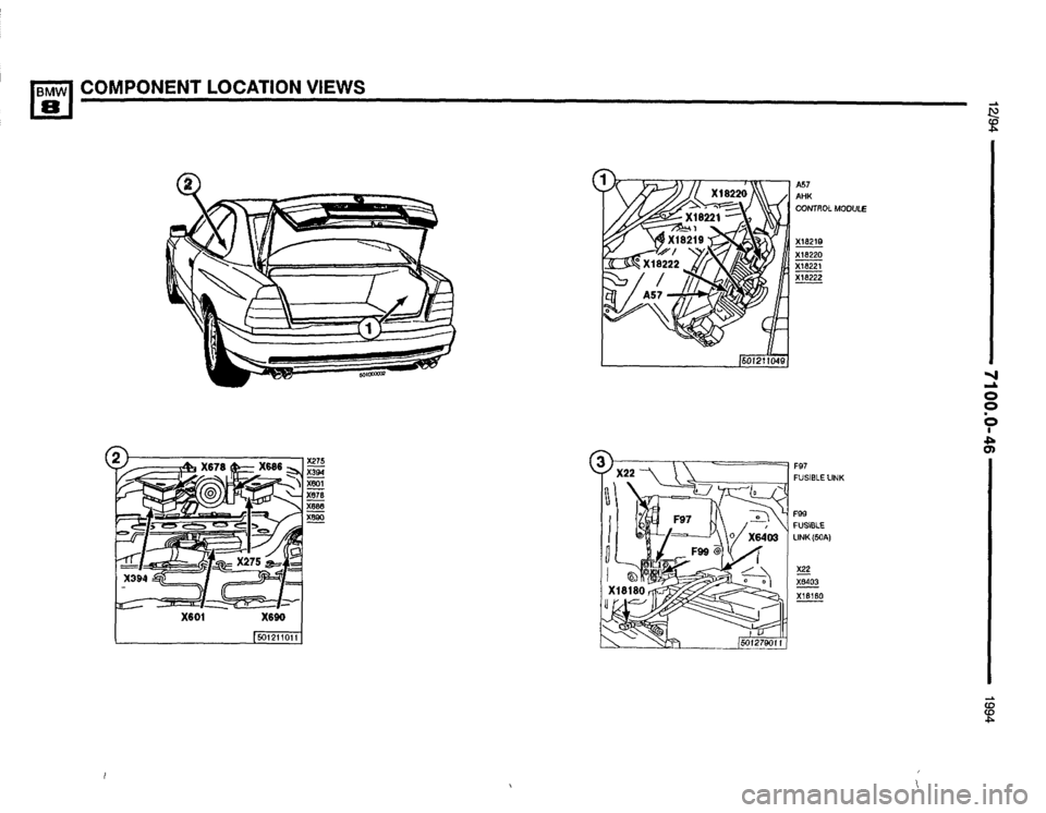 BMW 850csi 1994 E31 Electrical Troubleshooting Manual 