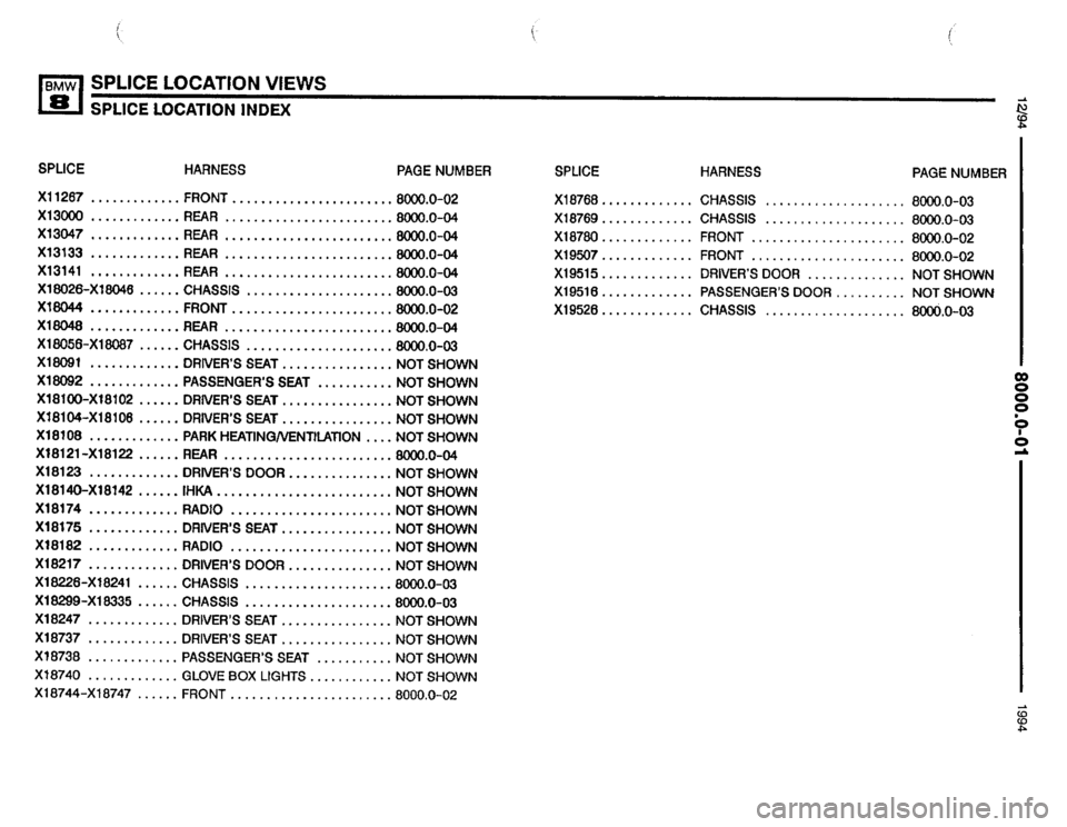 BMW 850csi 1994 E31 Electrical Troubleshooting Manual 