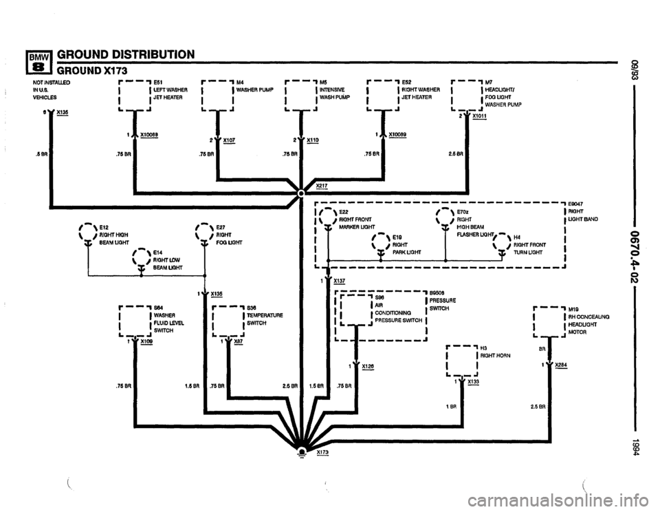 BMW 850csi 1994 E31 Electrical Troubleshooting Manual 