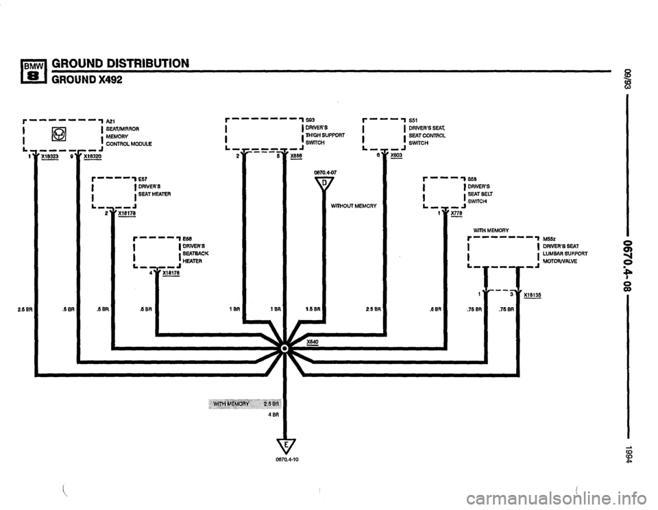 BMW 850csi 1994 E31 Electrical Troubleshooting Manual 
