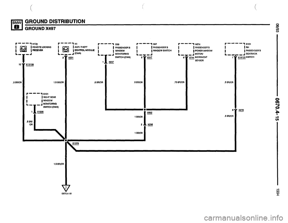 BMW 850csi 1994 E31 Electrical Troubleshooting Manual 