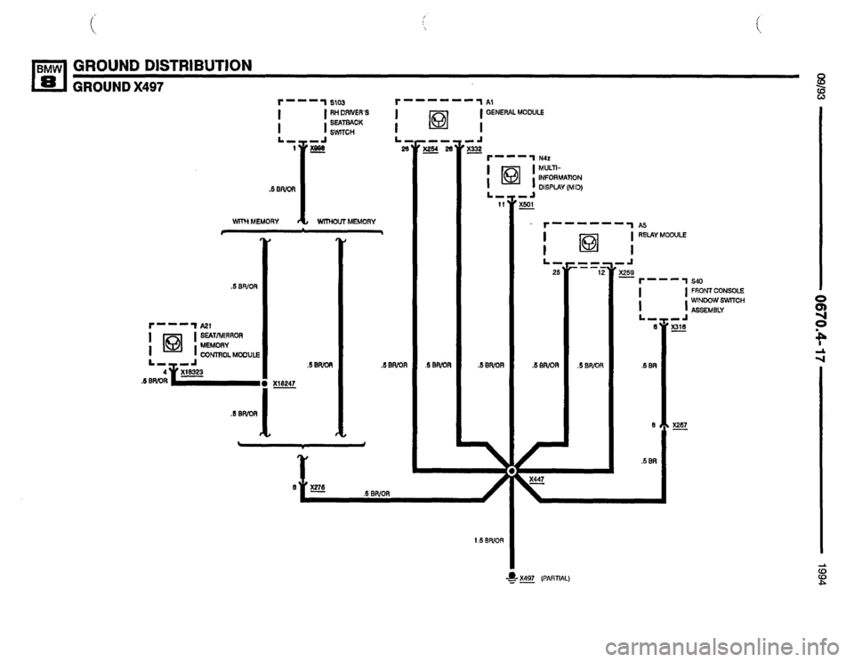 BMW 850csi 1994 E31 Electrical Troubleshooting Manual 