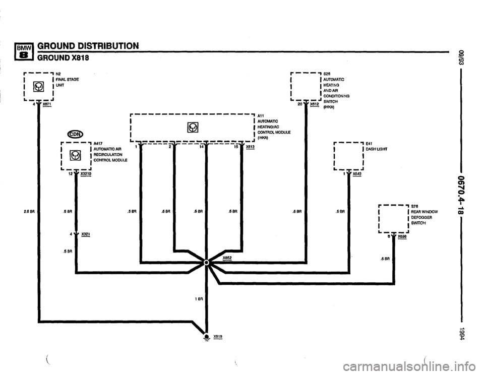 BMW 850csi 1994 E31 Electrical Troubleshooting Manual 
