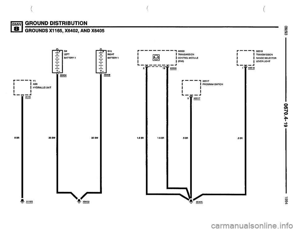 BMW 850csi 1994 E31 Electrical Troubleshooting Manual 