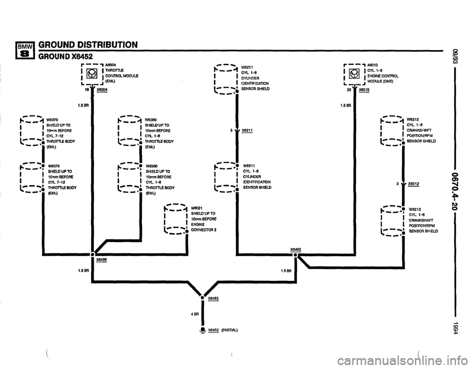 BMW 850csi 1994 E31 Electrical Troubleshooting Manual 