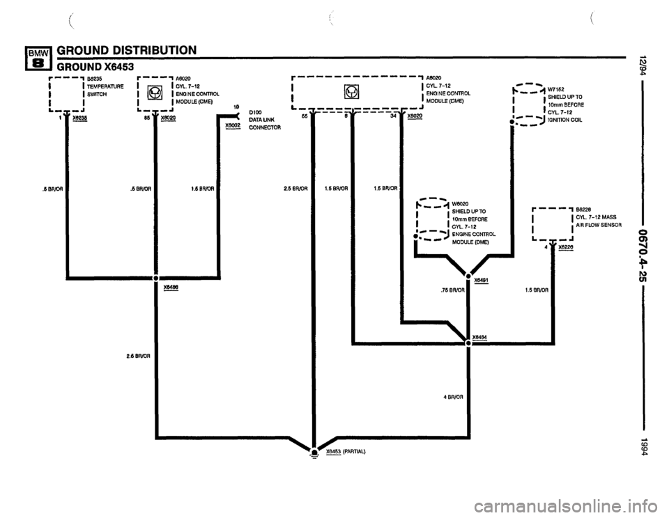 BMW 850csi 1994 E31 Electrical Troubleshooting Manual 