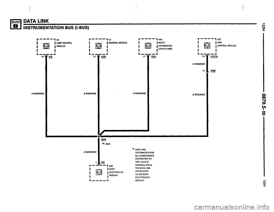BMW 850csi 1994 E31 Electrical Troubleshooting Manual 