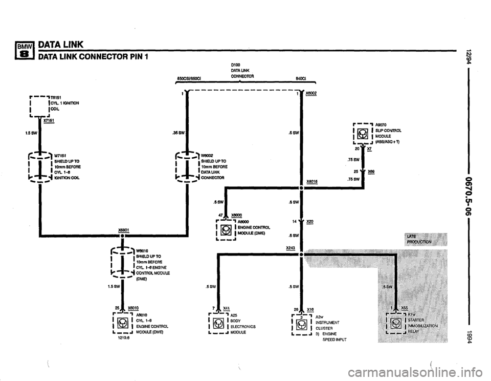BMW 850csi 1994 E31 Electrical Troubleshooting Manual 